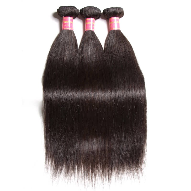 Idolra Affordable Best Virgin Brazilian Hair Weave 3 Bundles Straight Real Brazilian Human Hair Extensions